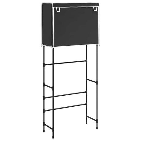 Stojak magazynowy vidaxl do pralki bloven 2-warstwy 71x29,5x170,5 cm czarny