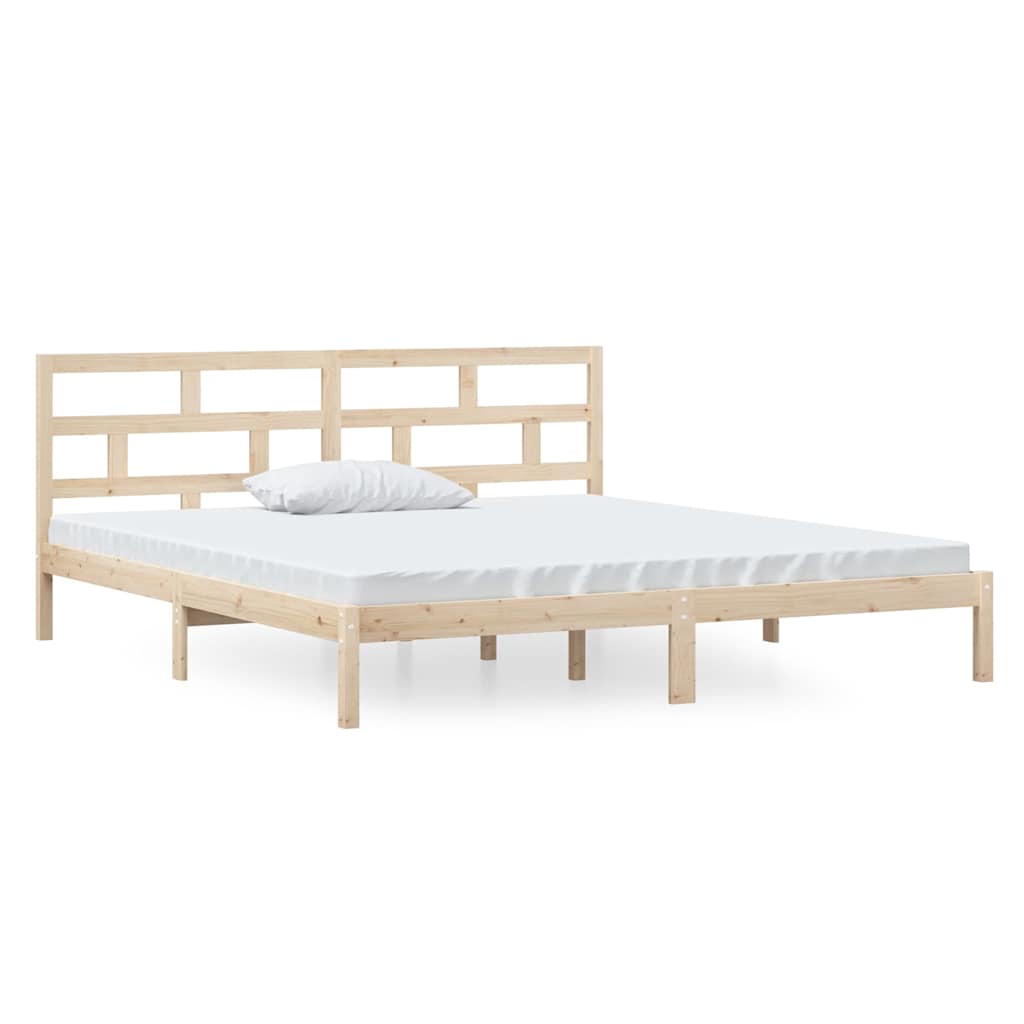 Vidaxl bedframe massief grenenhout 140x190 cm