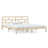 Vidaxl bedframe massief grenenhout 140x190 cm