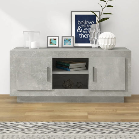 Vidaxl tv-meubel 102x35x45 cm bewerkt hout betongrijs