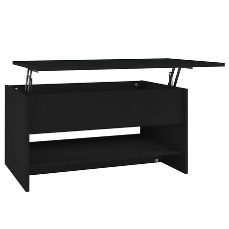 Vidaxl salontafel 80x50x40 cm bewerkt hout zwart