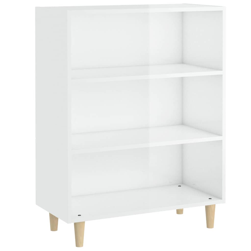 Vidaxl dressoir 69,5x32,5x90 cm bewerkt hout hoogglans wit