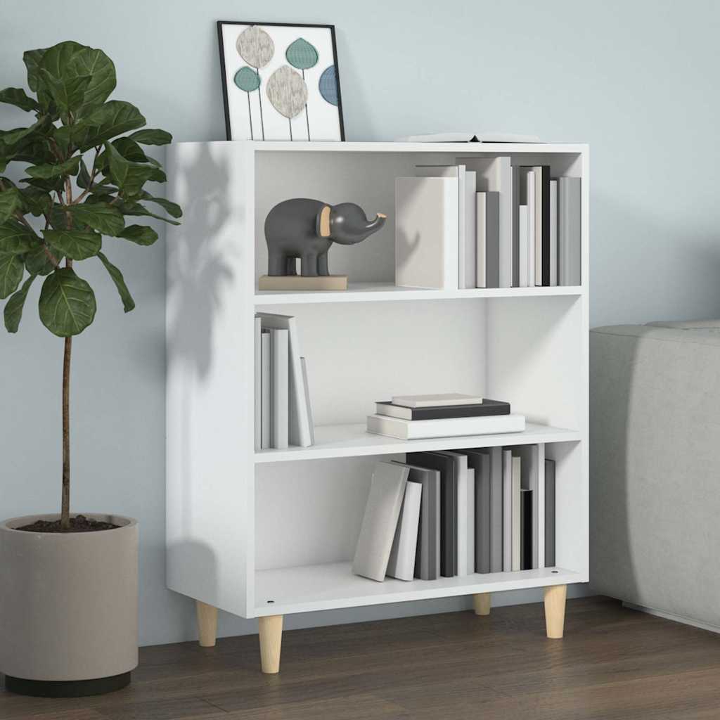 Vidaxl dressoir 69,5x32,5x90 cm bewerkt hout hoogglans wit