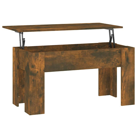 Vidaxl salontafel 101x49x52 cm bewerkt hout gerookt eikenkleurig