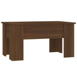 Vidaxl salontafel 79x49x41 cm bewerkt hout bruin eikenkleur