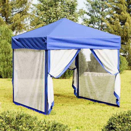 Vidaxl PartyTent Składany ze ścianami bocznymi 2x2 m Blue