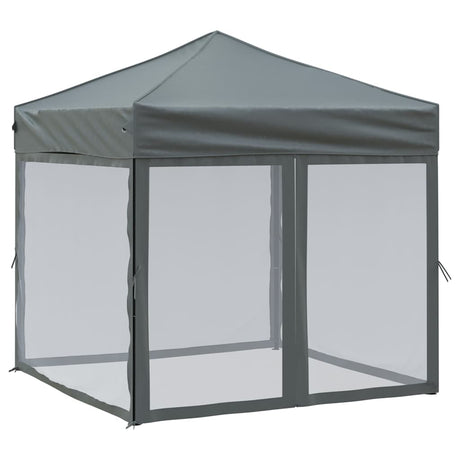 Vidaxl PartyTent Składany z ścianami bocznymi 2x2 M antracyt -klocon