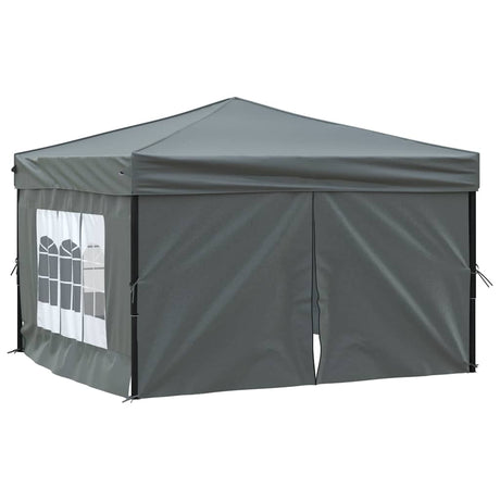Vidaxl PartyTent Folbumble z ścianami bocznymi 3x3 m antracyt -klocon