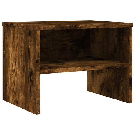 Vidaxl nachtkastjes 2 st 40x30x30 cm bewerkt hout gerookt eikenkleurig