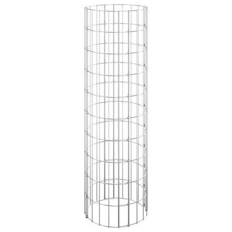 Vidaxl Gabion Round Ø30x100 cm ocynkowana stal