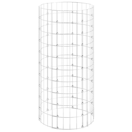 Słupek gabionowy Vidaxl okrągły ø50x100 cm, stal ocynkowana