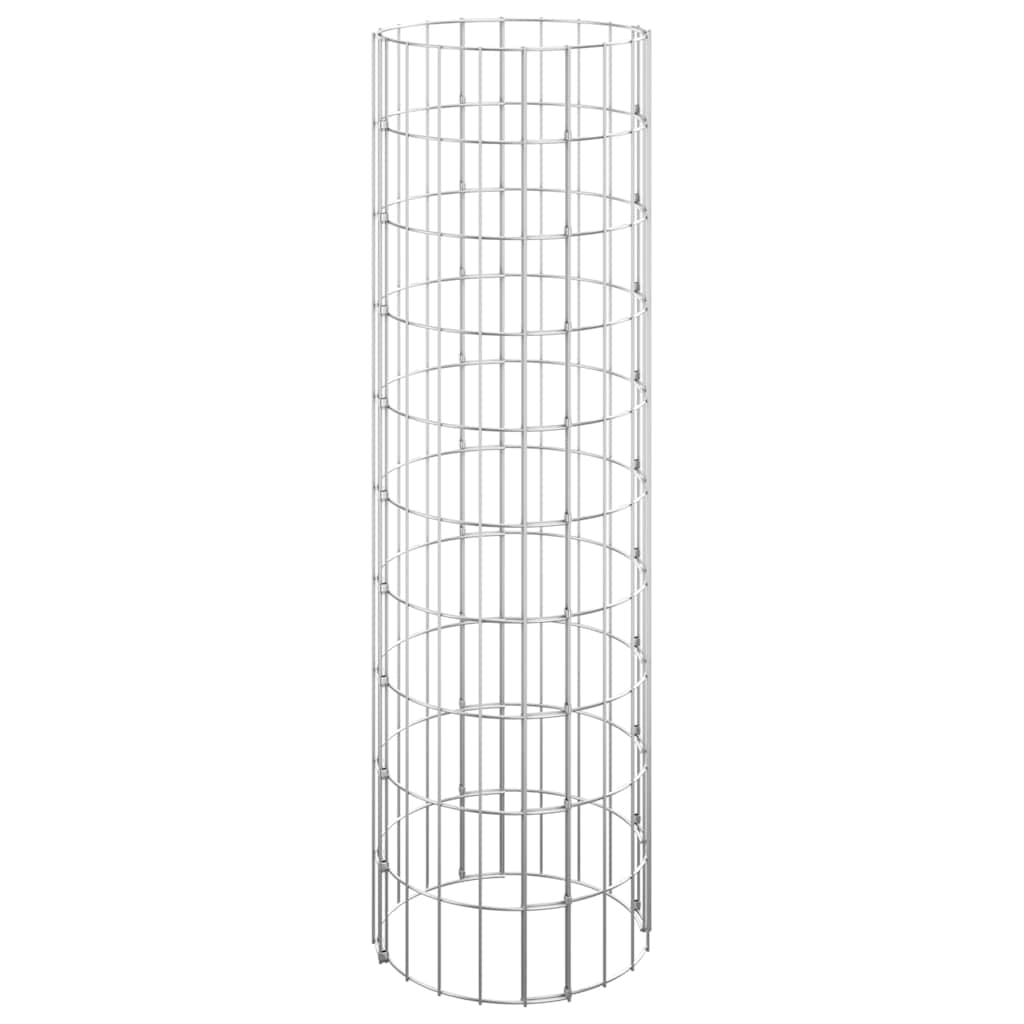 Vidaxl Gabion Planters 3 ST Rund Ø30x100 cm stal