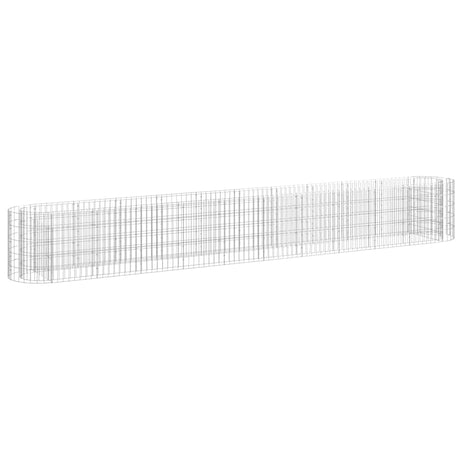 Vidaxl Gabion Sadzarka Zastionała 400x50x50 cm ocynkowane żelazo
