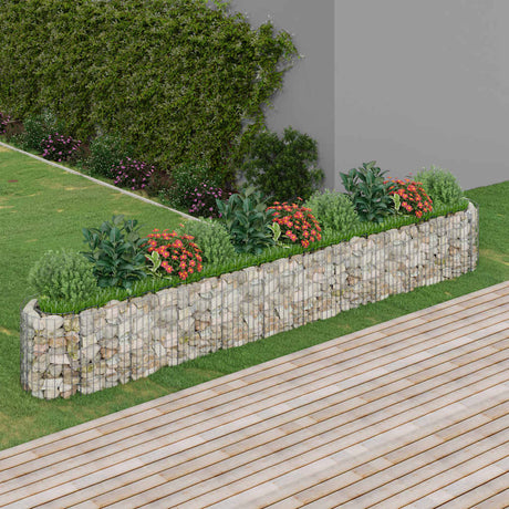 Vidaxl Gabion Sadzarka Zastionała 400x50x50 cm ocynkowane żelazo