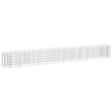 Sadzarka Vidaxl Gabion podniesiona 470x50x50 cm ocynkowane żelazo
