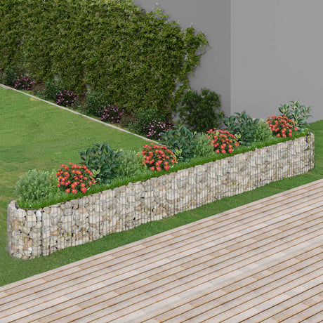Sadzarka Vidaxl Gabion podniesiona 470x50x50 cm ocynkowane żelazo