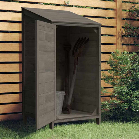 Vidaxl Garden Shed 55x52x112 cm stałej sosny -drewno antracyt -kloc