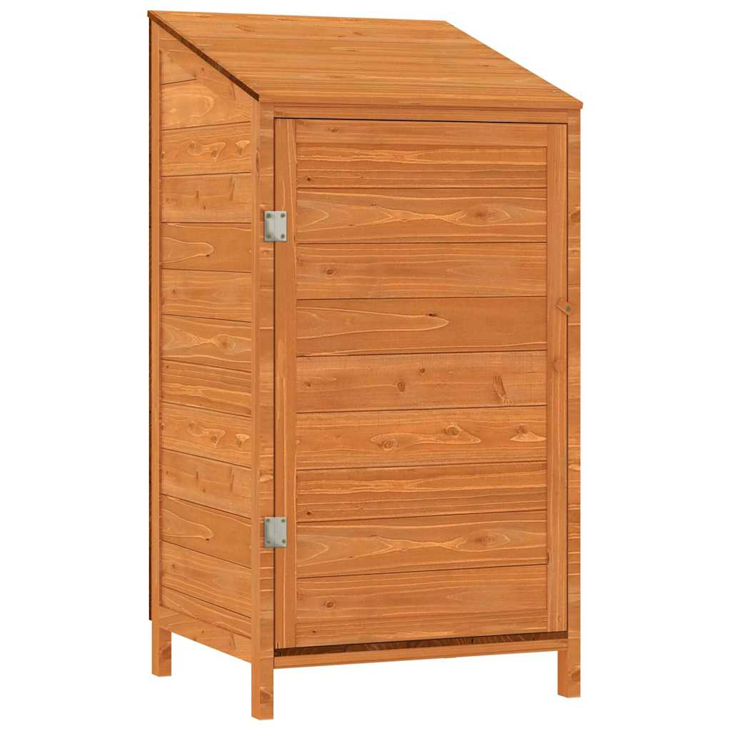 Vidaxl Garden Shed 55x52x112 cm stałą sosnową brąz