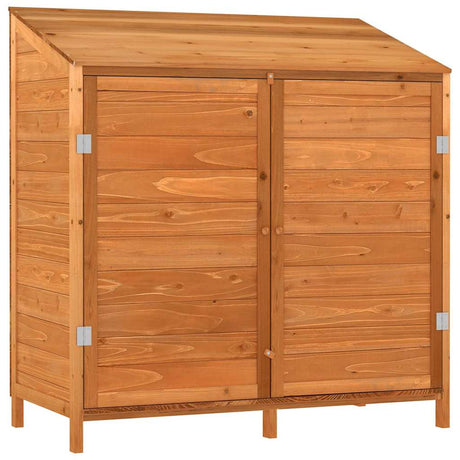Vidaxl Garden Shed 102x52x112 cm stałą sosnową brąz