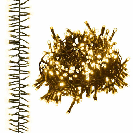 Vidaxl Light Garland Cluster z 2000 diodami LED ciepły biały 17 m PVC