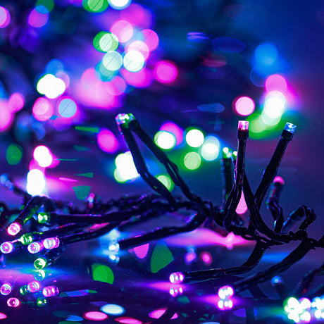 Vidaxl Light Garland Cluster z 2000 LED pastelowy wielokolorowy 17 m PVC