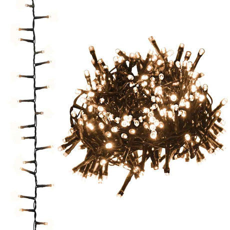 Vidaxl Light Garland Compact z 400 diodami LED ciepły biały 13 M PVC