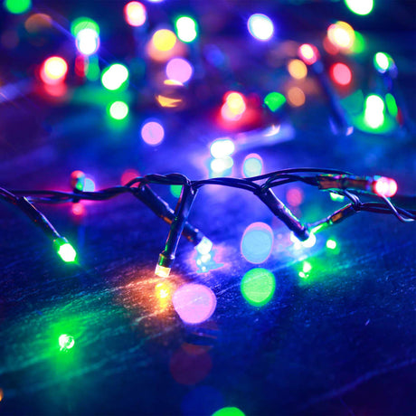 Vidaxl Light Garland Compact z 400 diodami LED z wieloma kolorami 13 m PVC