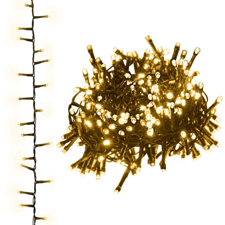 Vidaxl Light Garland Compact z 2000 diodami LED ciepły biały 45 M PVC