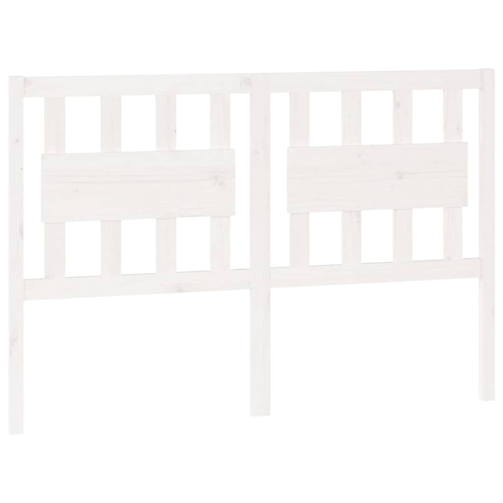 Vidaxl hoofdbord 145,5x4x100 cm massief grenenhout wit