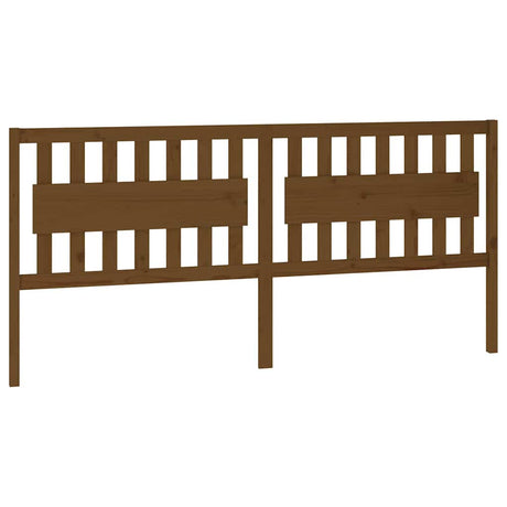 Vidaxl hoofdbord 205,5x4x100 cm massief grenenhout honingbruin