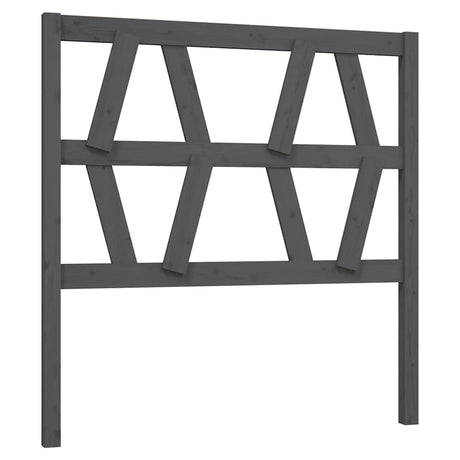 Vidaxl hoofdbord 96x4x100 cm massief grenenhout grijs