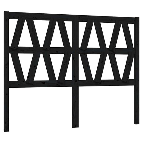 Vidaxl hoofdbord 166x4x100 cm massief grenenhout zwart