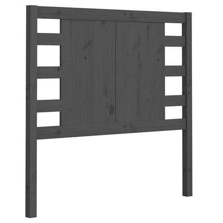 Vidaxl hoofdbord 81x4x100 cm massief grenenhout grijs