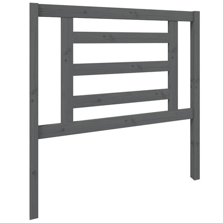 Vidaxl hoofdbord 96x4x100 cm massief grenenhout grijs