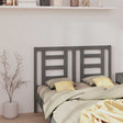 Vidaxl hoofdbord 126x4x100 cm massief grenenhout grijs