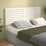 Vidaxl hoofdbord 126x4x100 cm massief grenenhout wit