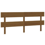 Vidaxl hoofdbord 204x3x81 cm massief grenenhout honingbruin