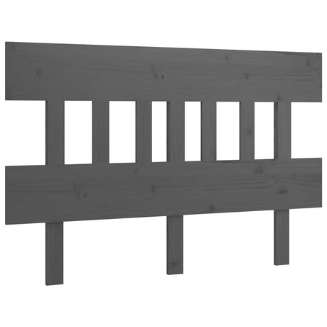 Vidaxl hoofdbord 183,5x3x81 cm massief grenenhout grijs