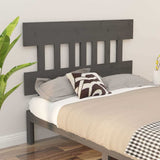 Vidaxl hoofdbord 183,5x3x81 cm massief grenenhout grijs