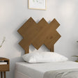 Vidaxl hoofdbord 72,5x3x81 cm massief grenenhout honingbruin