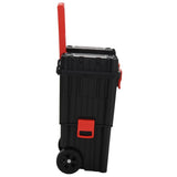 Vidaxl Tool Trolley Polypropen Black and Red