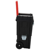 Vidaxl Tool Trolley Polypropen Black and Red