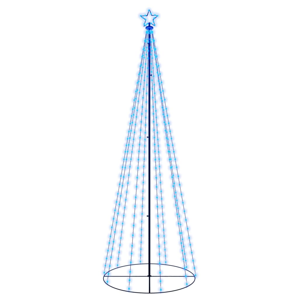 Vidaxl kegelkerstboom 310 diody LED 100x300 cm niebieski