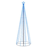 Vidaxl kegelkerstboom 310 diody LED 100x300 cm niebieski