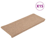 Vidaxl Schody Maty Samozwańczy 15 St 65x24.5x3,5 cm Beige
