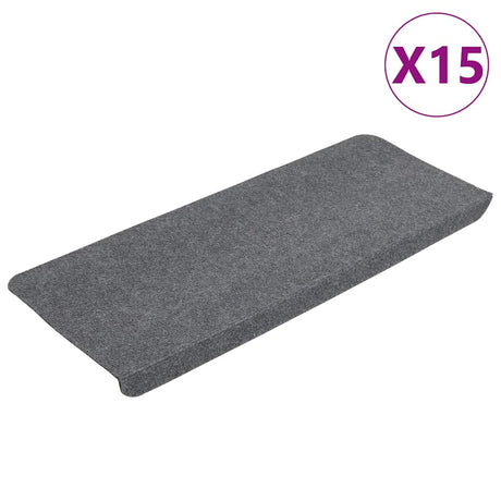 Maty schodów vidaxl samozadowolenie 15 St 65x24.5x3,5 cm szary
