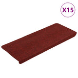 Maty schodów vidaxl samozadowolenie 15 St 65x24.5x3,5 cm czerwony