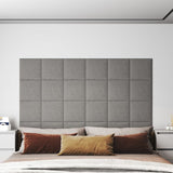 Panele ścienne vidaxl 12 St 1,08 m² 30x30 cm materiał jasnoszary
