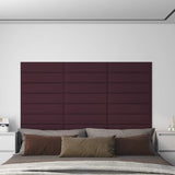 Panele ścienne vidaxl 12 St 1,08 m² 60x15 cm materiał fioletowy