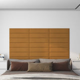 Panele ścienne vidaxl 12 St 1,08 m² 60x15 cm aksamitne brąz